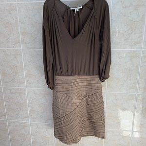 Bandeau dress with drape top.